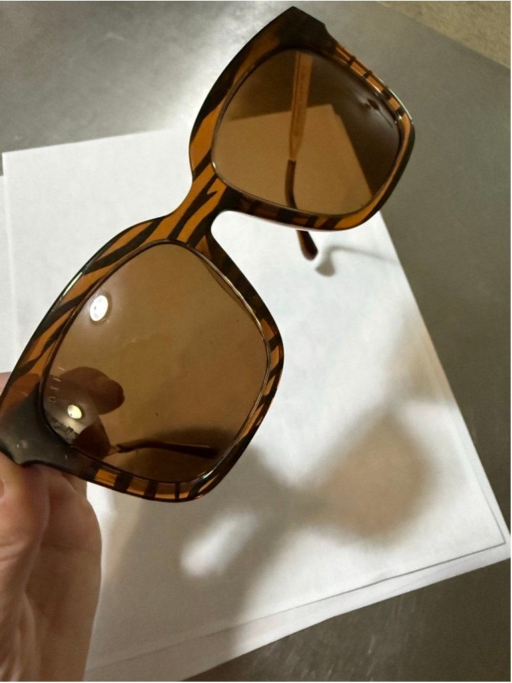 Women's DIFF Eyewear Bella Polarized Sunglasses One Size Brown Gold